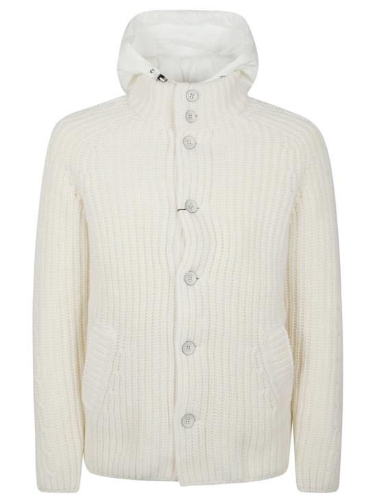 26FW 에르노 케이블 콘 스티치 울 재킷 MC000231U700641010 White