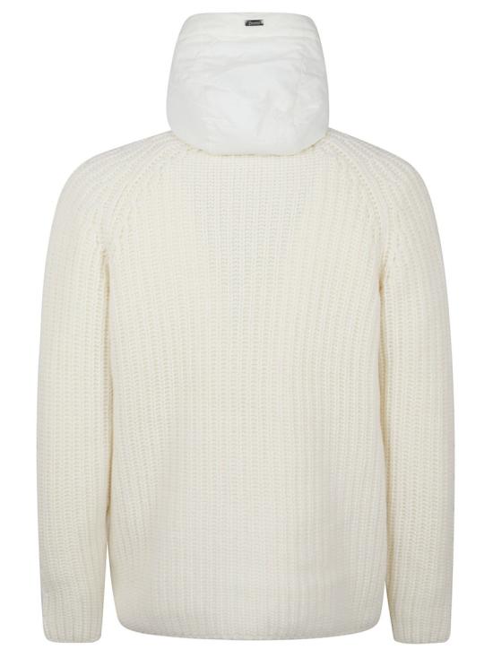 26FW 에르노 케이블 콘 스티치 울 재킷 MC000231U700641010 White - HERNO