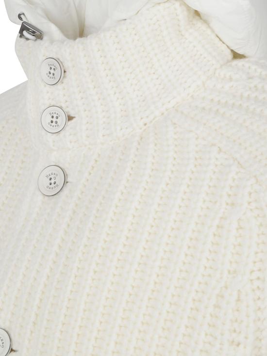 26FW 에르노 케이블 콘 스티치 울 재킷 MC000231U700641010 White - HERNO
