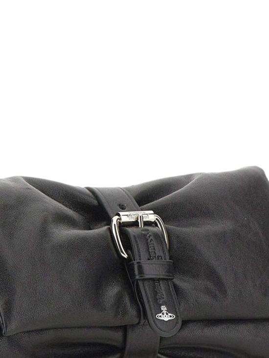 26FW 비비안웨스트우드 하트 레더 오르브 클러치 파우치 49030004W L00BX N401 Black - VIVIENNE WESTWOOD