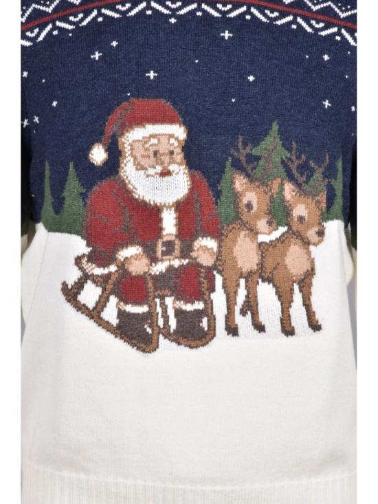 25FW 그랑싸쏘 니트웨어 화려한 디자인과 골지 디테일이 돋보이는 크루넥 스웨터 - GRAN SASSO