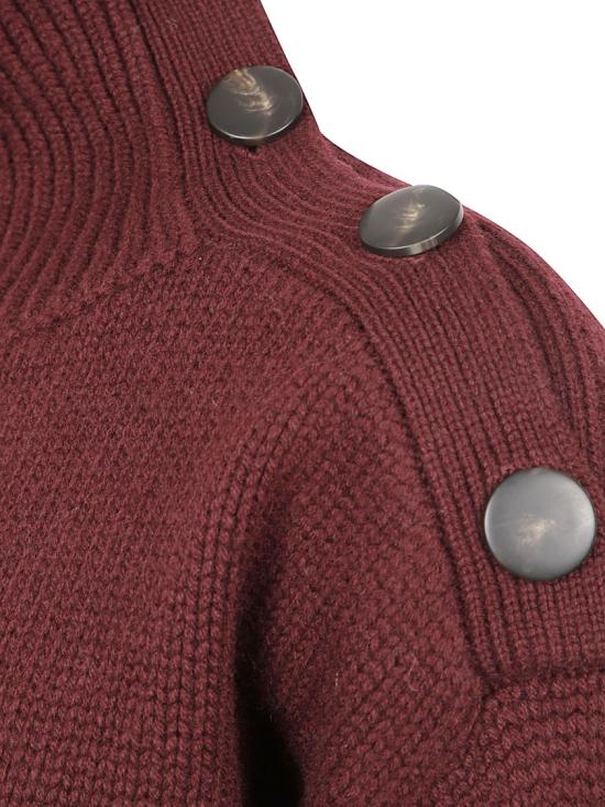 26FW 이브살로몬 니트웨어 26WYH51249MA6WA6093 Burgundy - YVES SALOMON