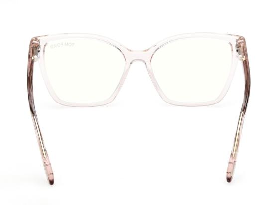 26SS 톰포드 선글라스 반투명 핑크 아세테이트 사각 프레임 안경 - TOMFORD