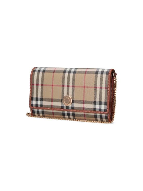 26FW 버버리 체크 체인 스트랩 월렛 8109798A9534 Neutrals - BURBERRY