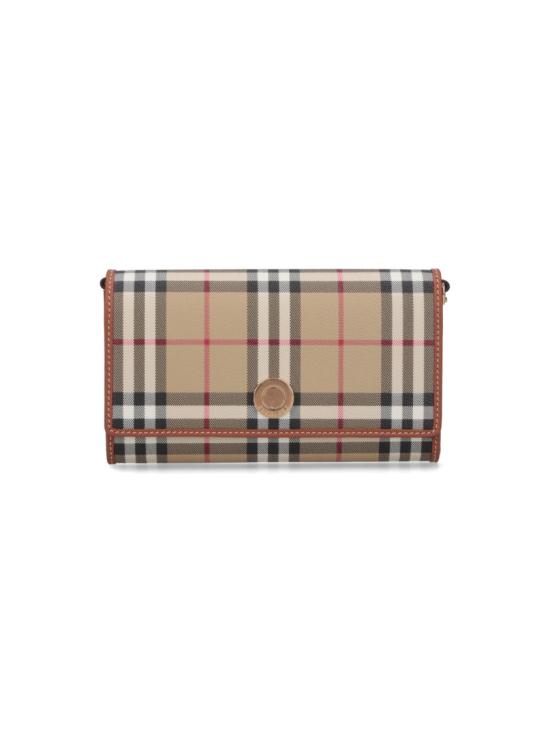 26FW 버버리 체크 체인 스트랩 월렛 8109798A9534 Neutrals