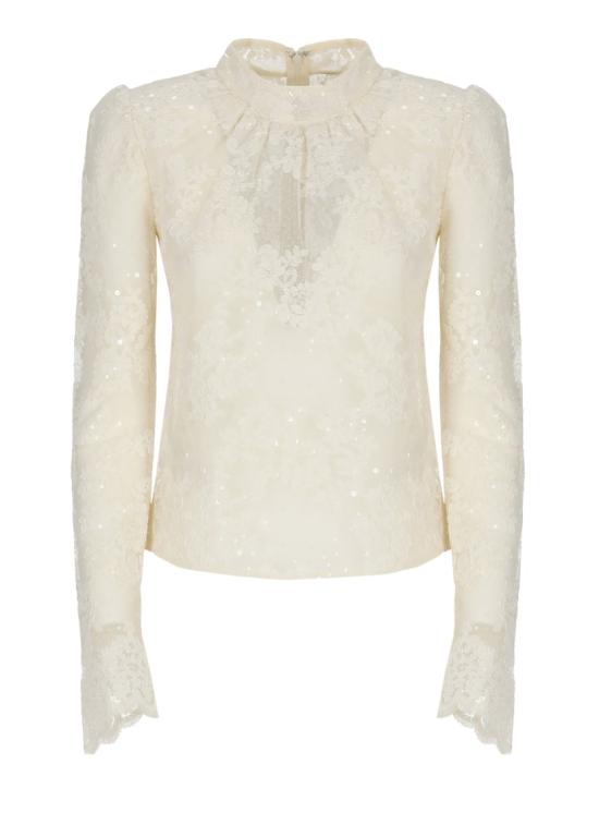 26FW 셀프 포트레이트 니트웨어 SC26052TCCREAM SEQUIN LACECREAM Neutrals