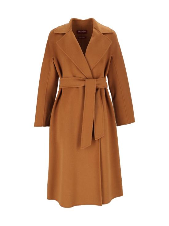 26FW 막스마라 버진 울 벨티드 롱 코트 2626016021600 Brown