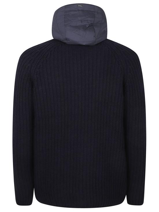 26FW 에르노 케이블 콘 스티치 울 재킷 MC000231U700649200 Black - HERNO