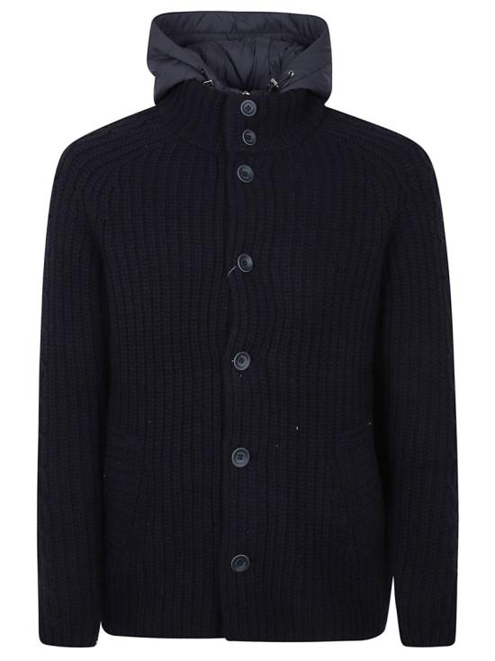 26FW 에르노 케이블 콘 스티치 울 재킷 MC000231U700649200 Black