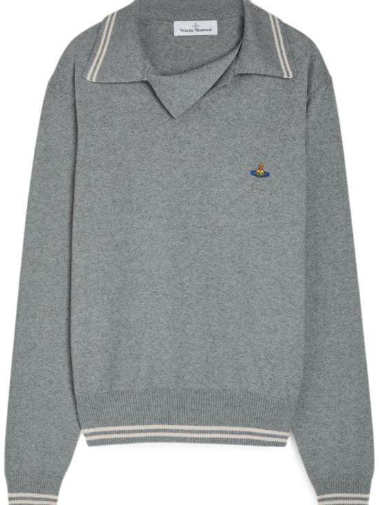 26FW 비비안웨스트우드 폴로 티셔츠 27010038 Y001V P001 Grey - VIVIENNE WESTWOOD