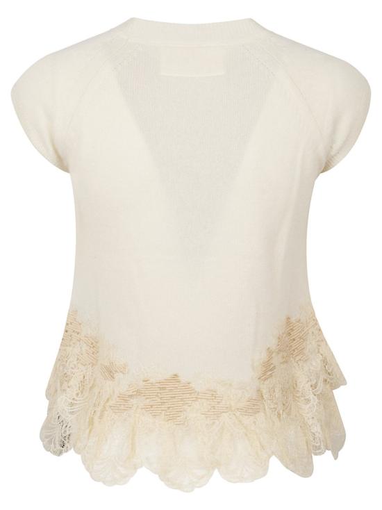 26FW 에르마노 설비노 탑 D495L709APPYU10907 Neutrals - ERMANNO SCERVINO