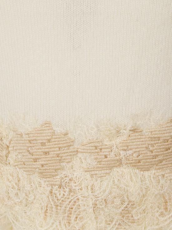 26FW 에르마노 설비노 탑 D495L709APPYU10907 Neutrals - ERMANNO SCERVINO