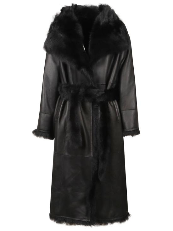 26FW 이브살로몬 코트 27WYM62415TOSXC99R Black - YVES SALOMON