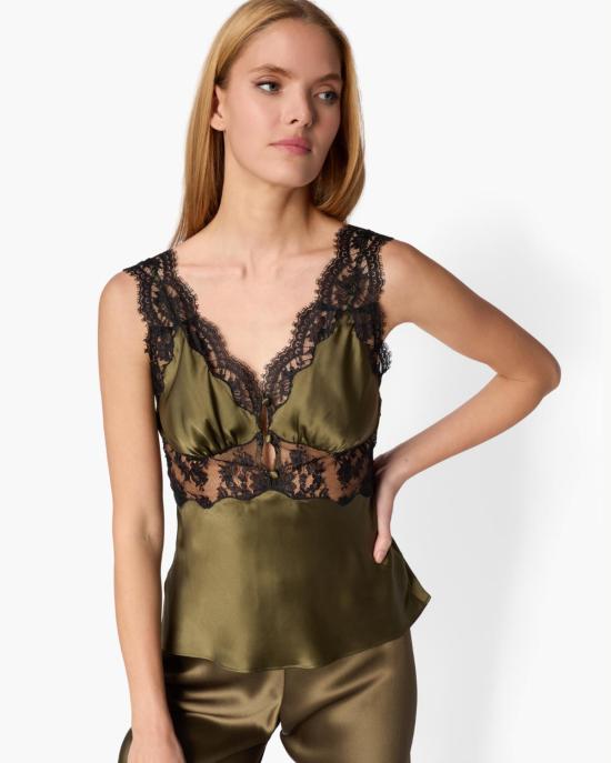  카미 뉴욕 캐미솔 카미 NYC 아다 실크  카무플라주 - CAMI NYC