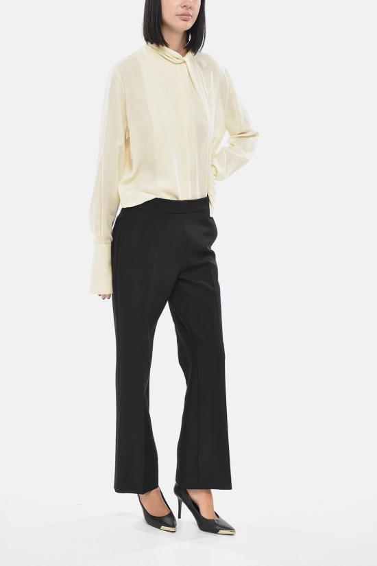  구찌 사이드 로고 자수 울 모헤어 팬츠 800108ZARRR1000 Black - GUCCI