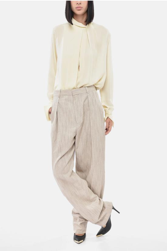  보테가베네타 스트레이트 팬츠 830002V5QR02674 Gray - BOTTEGA VENETA