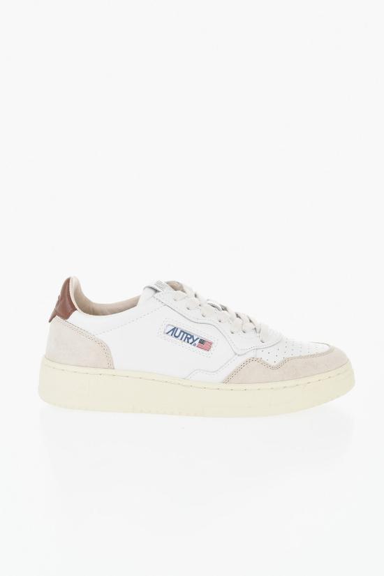  오트리 메달리스트 로우 레더 스니커즈 AULWLS72 Beige Bianco - AUTRY