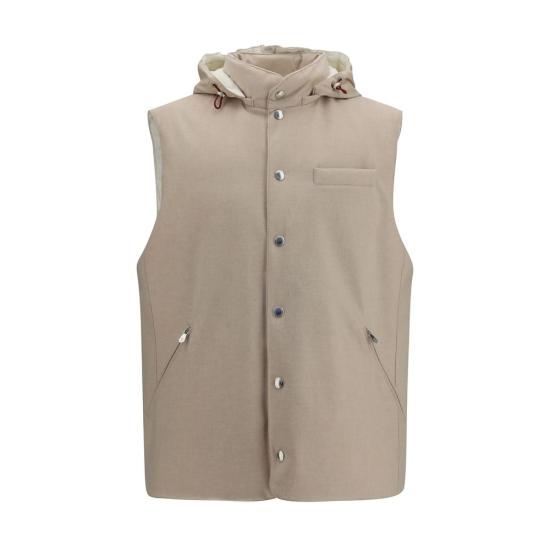 26FW 브루넬로 쿠치넬리 베스트 BRMM4701775CID85BB BEIGE