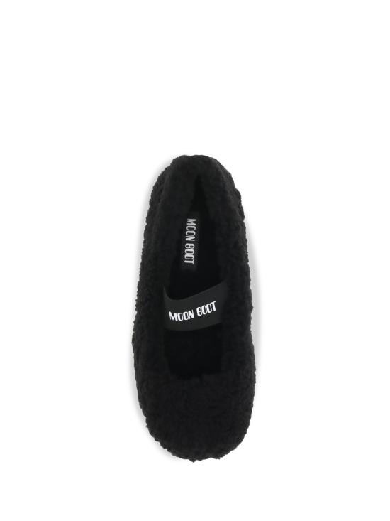 26FW 문부츠 시어링 퍼 발레리나 플랫슈즈 80D2400010 N001 BLACK - MOON BOOT