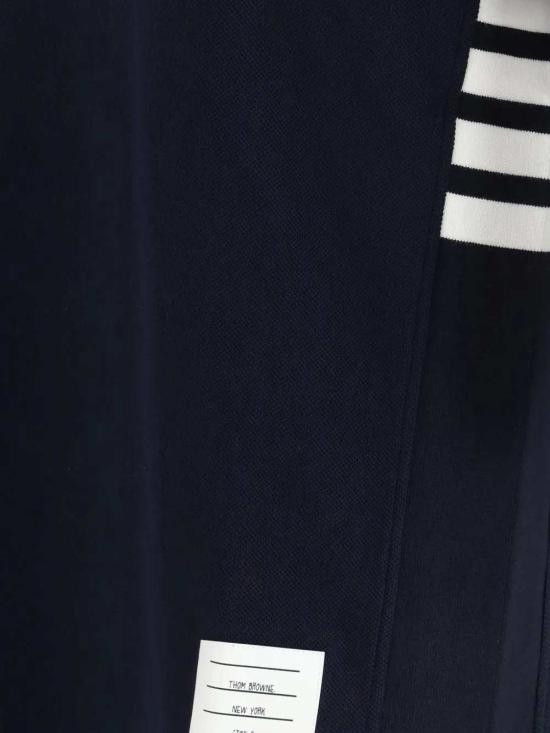 26FW 톰브라운 클래식 피케 4바 숏슬리브 폴로 티셔츠 MJP110P00050 NAVY 415 - THOM BROWNE