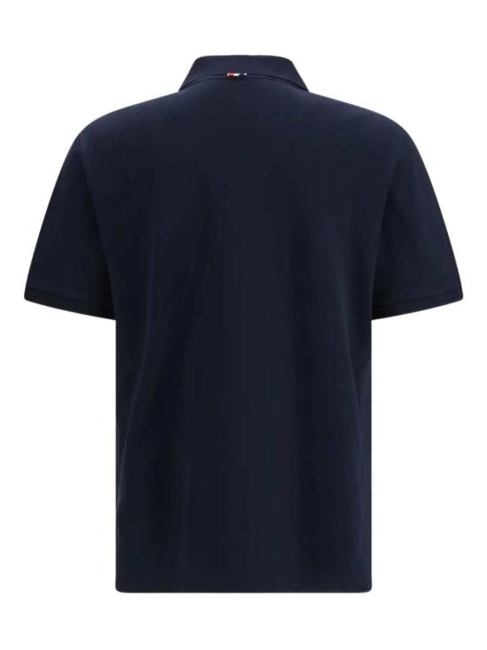 26FW 톰브라운 클래식 피케 4바 숏슬리브 폴로 티셔츠 MJP110P00050 NAVY 415 - THOM BROWNE
