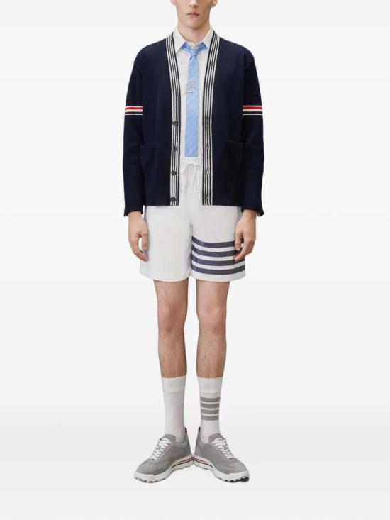 26FW 톰브라운 긴팔 셔츠 MWL272AF1211 WHITE NAVY 104 - THOM BROWNE