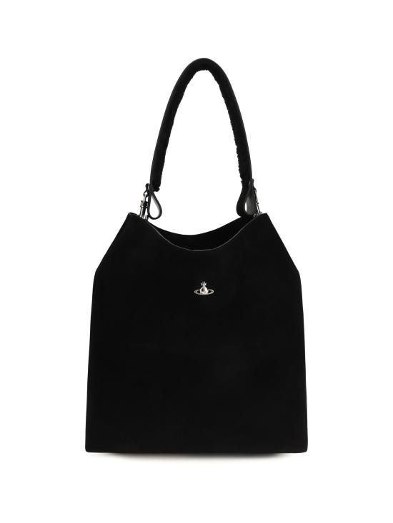 26FW 비비안웨스트우드 아카이브 오르브 레더 토트백 4601000IWL00AW N401 BLACK