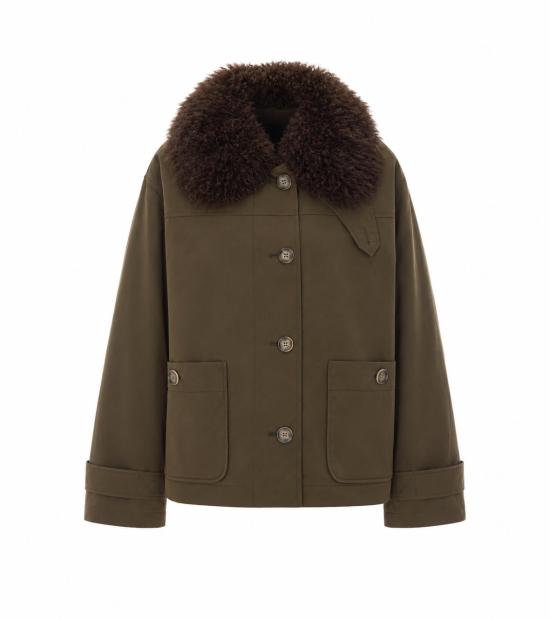 26FW 루 안드레아 패딩 YV2581011DKA MORO BROWN GREEN
