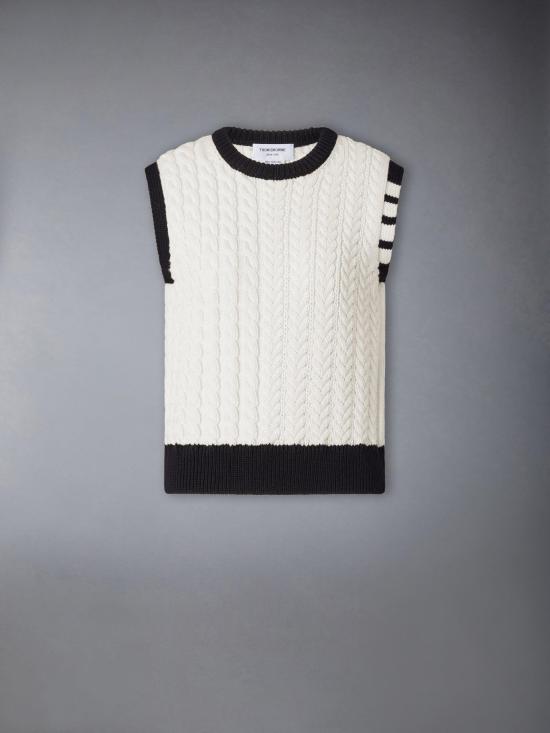 26FW 톰브라운 스웨터 FKV237AY1024 100 WHITE