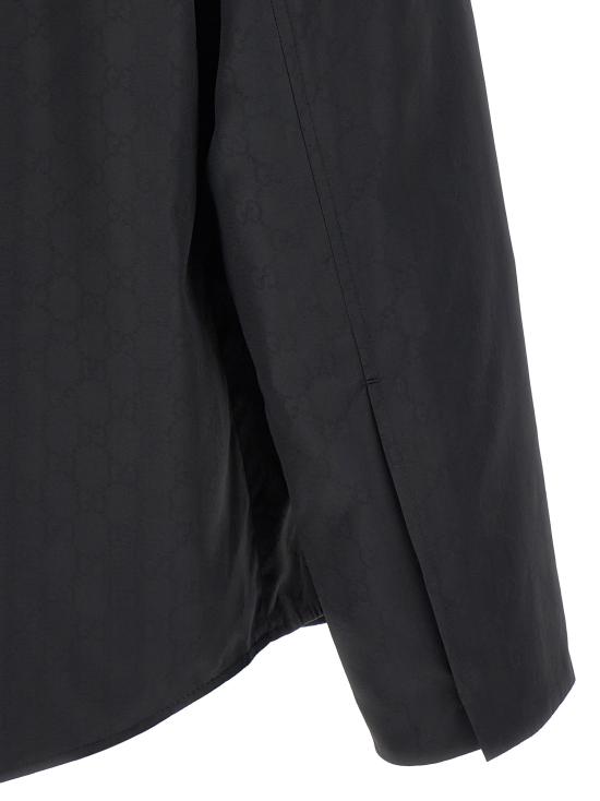 26FW 구찌 GG 라이트 실크 파이유 재킷 871663ZAU1J1000 Black - GUCCI