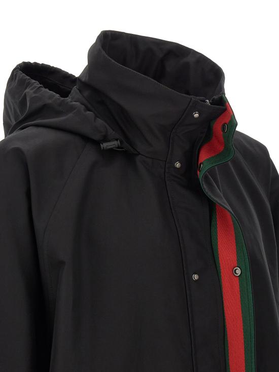 26FW 구찌 컴팩트 코튼 캔버스 지퍼 재킷 871672ZAUW71000 Black - GUCCI