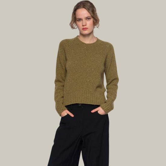  MJW 스웨터 Mjw 숏 풀오버 아보카도