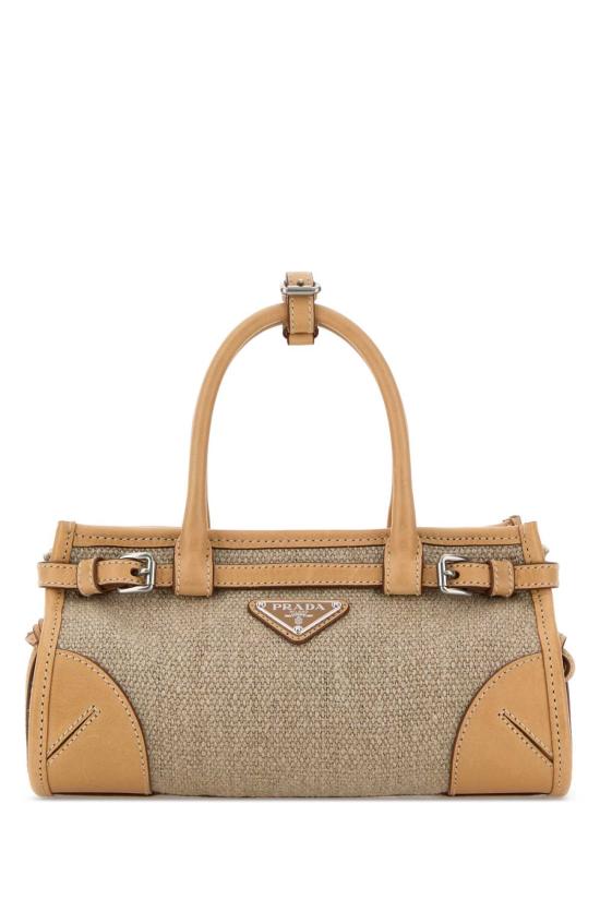 26FW 프라다 보니 스몰 핸드백 1BA486VOFOP0E F032T Beige o Tan