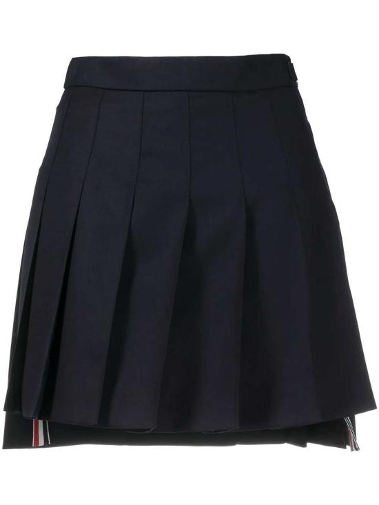 26FW 톰브라운 슈퍼 120수 스쿨 유니폼 드롭백 플리츠 미니 스커트 FGC402V00626 NAVY 415