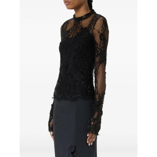 26FW 블루마린 블라우스 RF6064 J1616 22222 BLACK - BLUMARINE