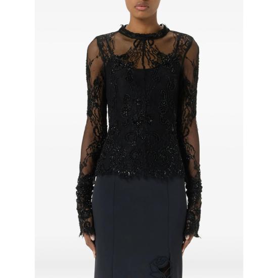 26FW 블루마린 블라우스 RF6064 J1616 22222 BLACK - BLUMARINE
