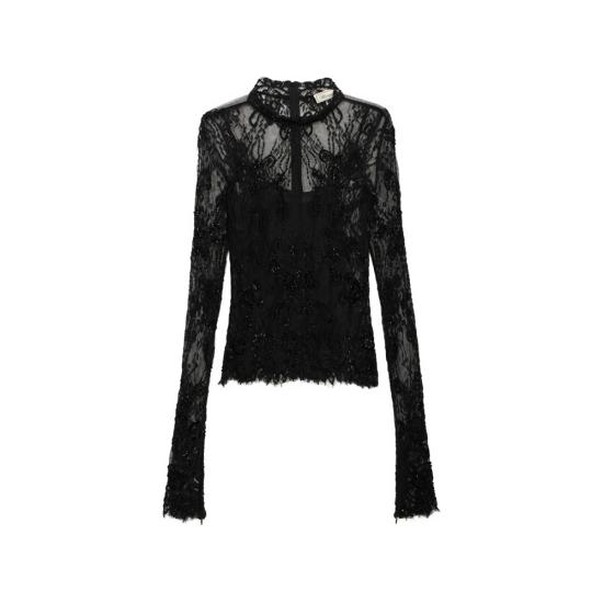 26FW 블루마린 블라우스 RF6064 J1616 22222 BLACK