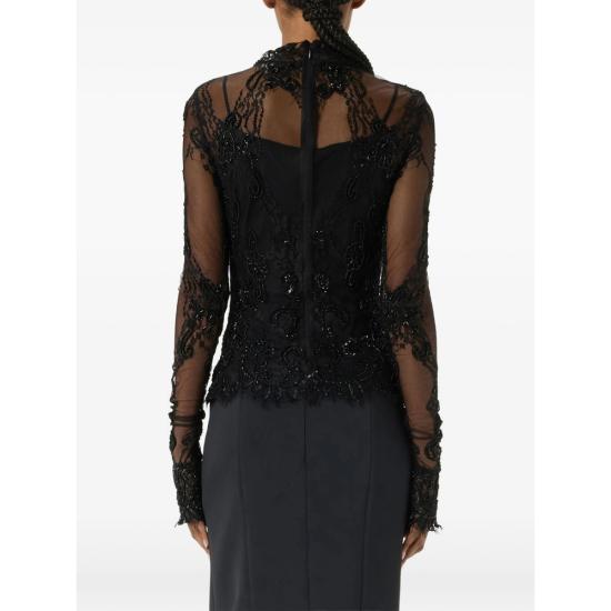 26FW 블루마린 블라우스 RF6064 J1616 22222 BLACK - BLUMARINE