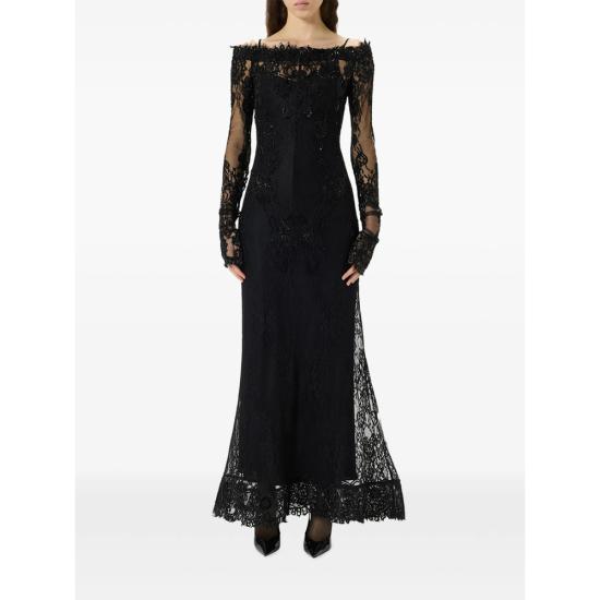 26FW 블루마린 원피스 RF6063 J1616 22222 BLACK - BLUMARINE