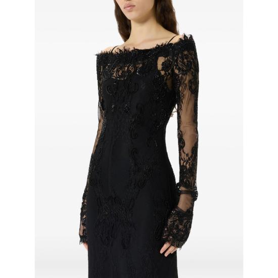 26FW 블루마린 원피스 RF6063 J1616 22222 BLACK - BLUMARINE