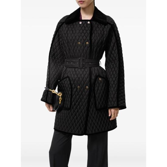 26FW 버버리 코트 8129398 FLORISTON A1189 BLACK - BURBERRY