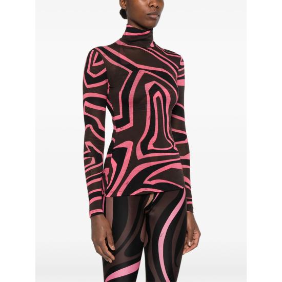 26FW 푸찌 탑 6UJM19 6U798 018 BLACK PINK - PUCCI