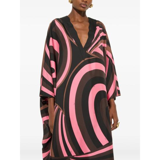 26FW 푸찌 원피스 6URL50 6U751 010 BLACK PINK - PUCCI