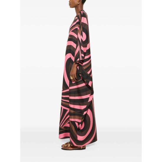 26FW 푸찌 원피스 6URL50 6U751 010 BLACK PINK - PUCCI