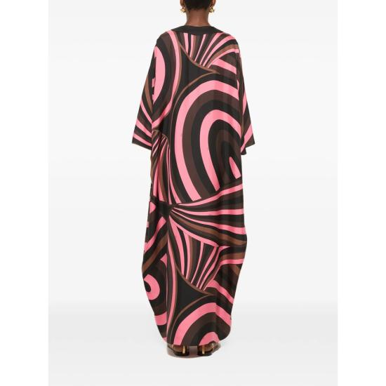 26FW 푸찌 원피스 6URL50 6U751 010 BLACK PINK - PUCCI