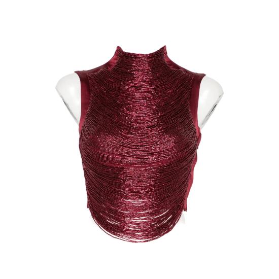 26FW 컬트 가이아 민소매 티셔츠 TPSLBD TARAJI WIPLU RED