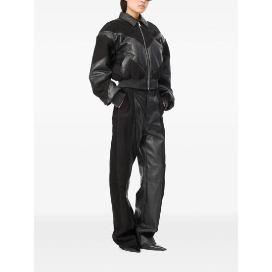 27SS 로테이트 자켓 116860100 CROPPED LE 100 BLACK - ROTATE