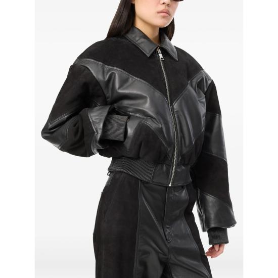 27SS 로테이트 자켓 116860100 CROPPED LE 100 BLACK - ROTATE