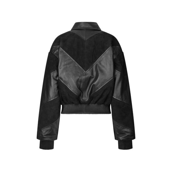 27SS 로테이트 자켓 116860100 CROPPED LE 100 BLACK - ROTATE
