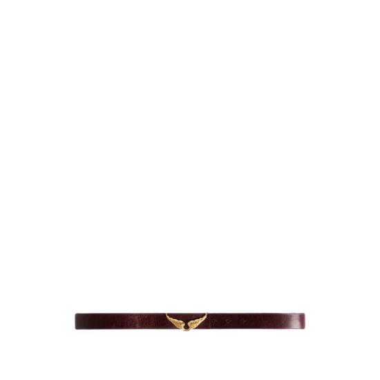 26FW 자딕앤볼테르 레귤러 벨트 LWBT01373 DEPUR RED BLACK